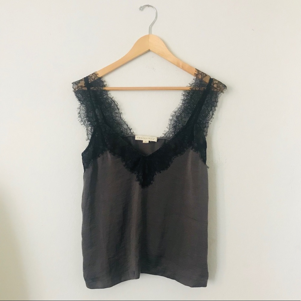 Two tone lace camisole